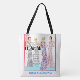 Vackra Womans Mode 1931 Tygkasse