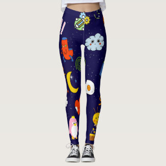 Vackra yogabilder leggings