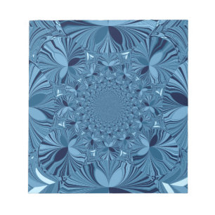 Vackrik, älskvärd, blå Kaleidoscope Art Anteckningsblock