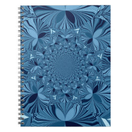 Vackrik, älskvärd, blå Kaleidoscope Art Anteckningsbok