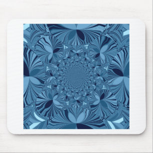 Vackrik, älskvärd, blå Kaleidoscope Art Musmatta