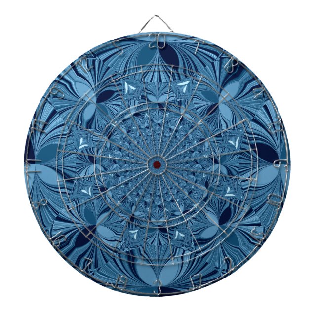 Vackrik, älskvärd, blå Kaleidoscope Art Piltavla (Framsidan)