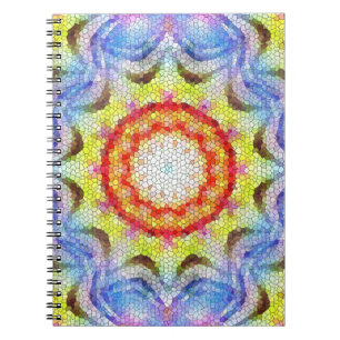 Vackrik Bright Mosaic Tile Sun Flower Anteckningsbok