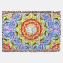 Vackrik Bright Mosaic Tile Sun Flower Filt