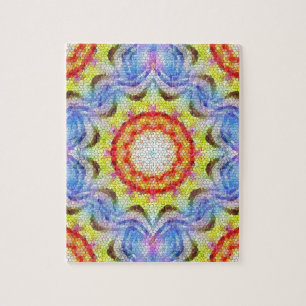Vackrik Bright Mosaic Tile Sun Flower Pussel