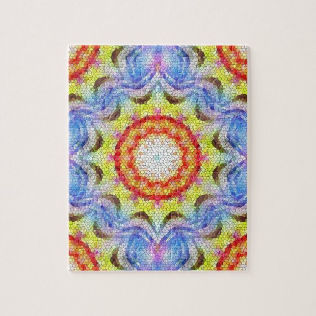 Vackrik Bright Mosaic Tile Sun Flower Pussel (Vertikal)