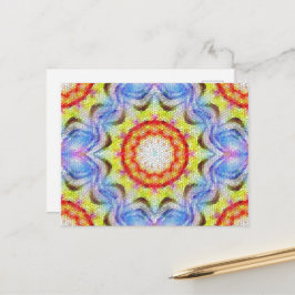 Vackrik Bright Mosaic Tile Sun Flower Vykort