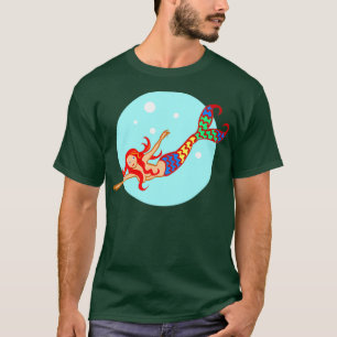 Vackrik färglös SJÖJUNGFRU T Shirt