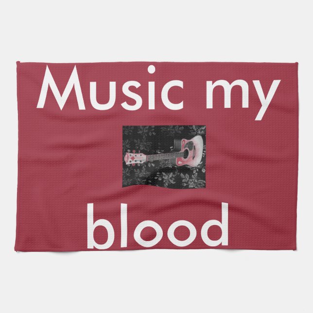 Vackrik, guitar African Grayscale Motif Ar Kökshandduk (Horisontell)