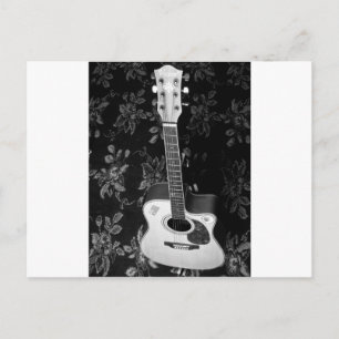 Vackrik, guitar African Grayscale Motif Ar Vykort