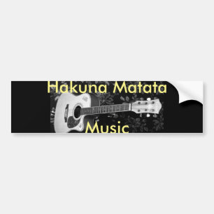 Vackrik, guitar African Grayscale Motif Bildekal