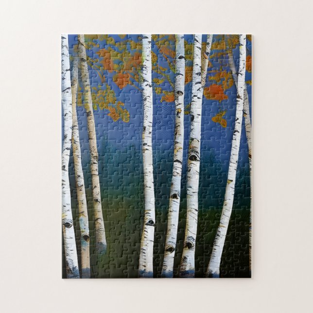 Vackrik höst Birch Pussel (Vertikal)