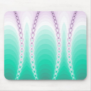 Vackrik Lila Grönt Gradient Fractal chain Musmatta