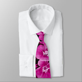 Vackrik Lila Rosa Blommigt Hawaiian Tie Slips