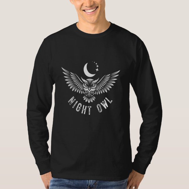 Vackrik Natt Uggla Cute Bird Coola Eagle Owner Ugg T Shirt (Framsida)