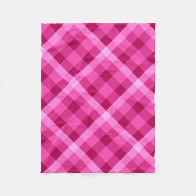 Vackrik Rosa Magenta Play Small Fleece Blanket (Framsidan)