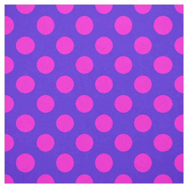 Vackrik Rosa och Lila Polka Dot Mönster Tyg (Provkarta)