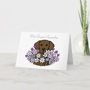 Vackrik Soul Chocolate Labrador Illustration Kort