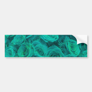 Vackrik teal grönt ro, tårblommor bildekal