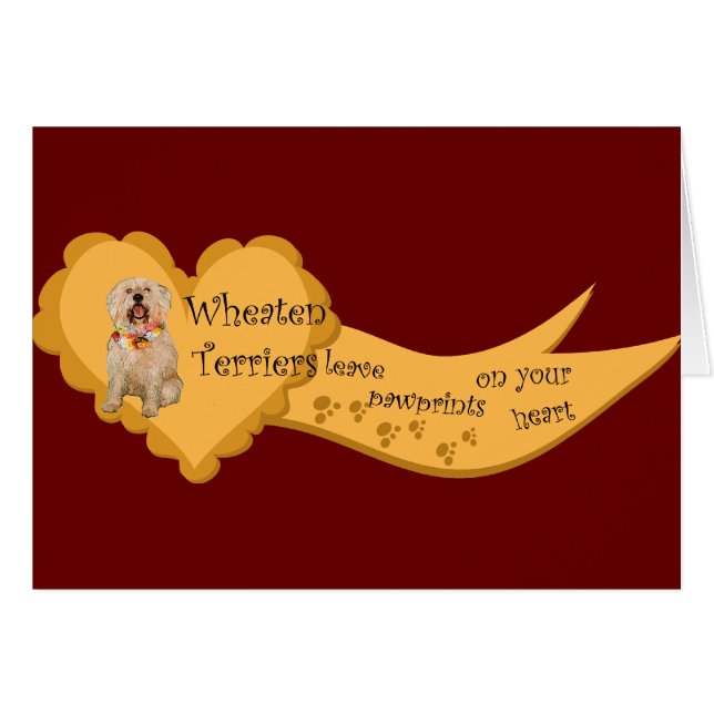 väcks tassavtryck hälsningskort (Framsidan Horizontal)