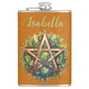 Vackskog Pagan Pentagram Fickplunta