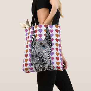 Vackt Doberman Pinscher Hund Tote Bag Tygkasse