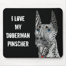 Vackt Doberman Pinscher Mouse Pad Musmatta