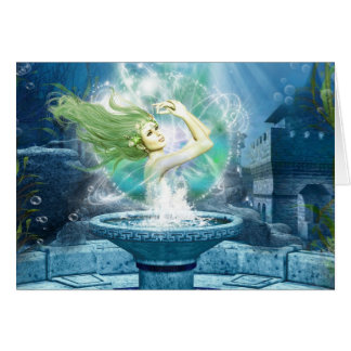 Väckt stadskort hälsningskort