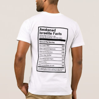 Väckte Israelitefakta (svarten) T-shirt