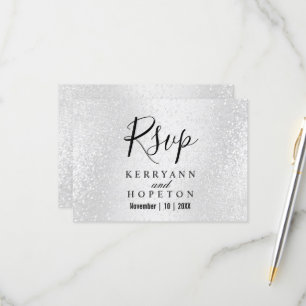 Vackvit Glitter - OSA Kort