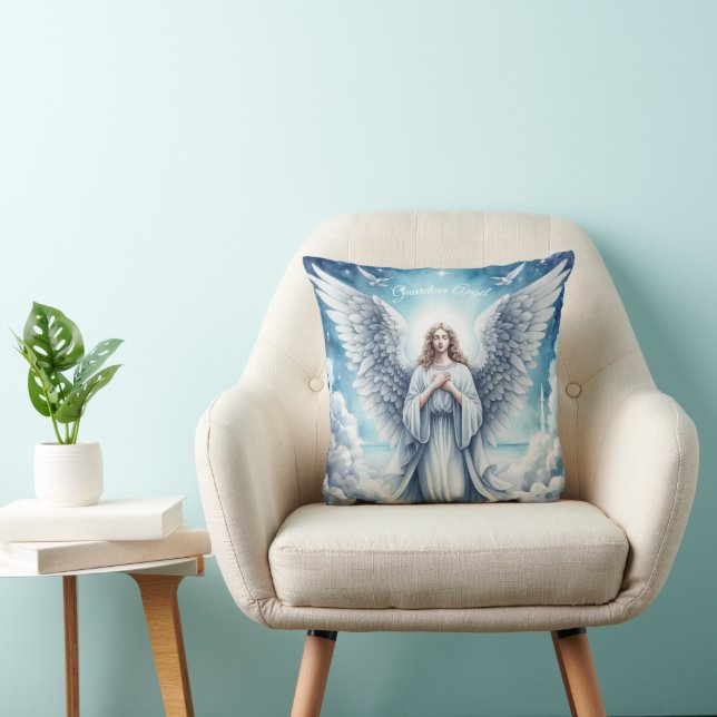 Vackvit guardian Angel Kudde (Stol)