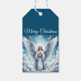 Vackvit guardian Angel Presentetikett