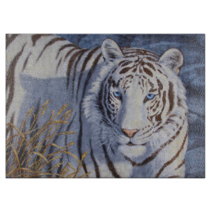 Vackvit tiger med Crystal Blue Öga