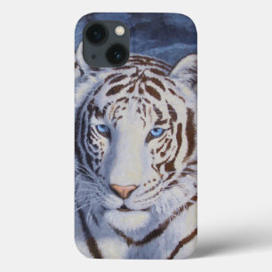Vackvit tiger med Crystal Blue Öga