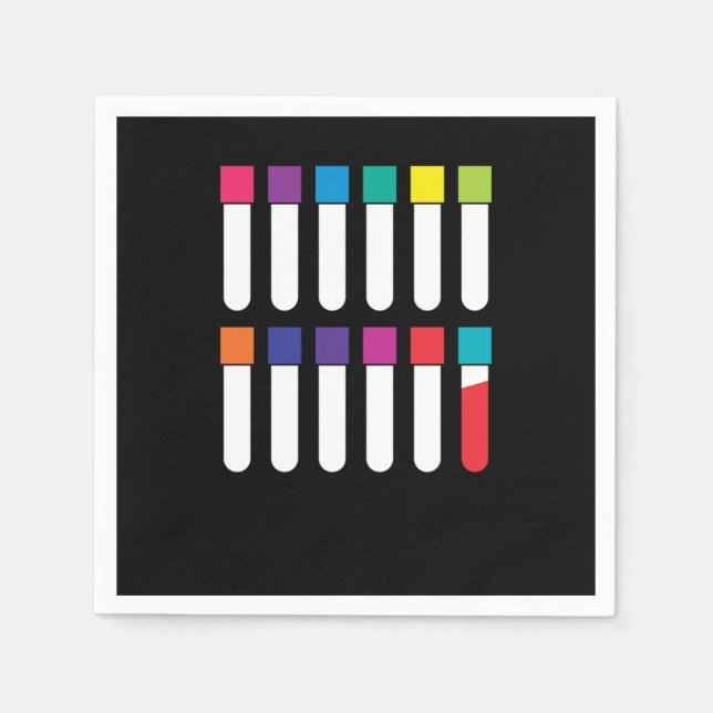 Vacutainer Blood Phlebotomy Phlebotomist Gift Pappersservett (Framsidan)