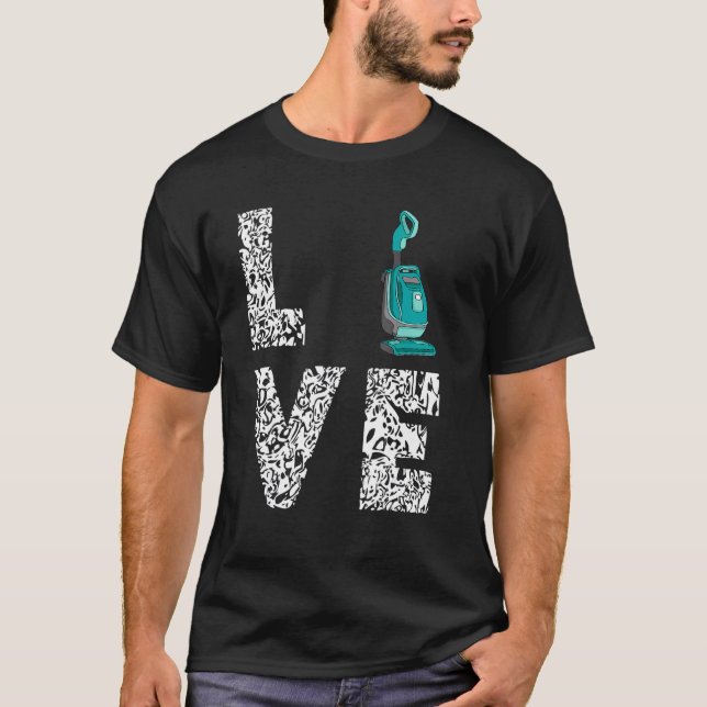 Vacuum Cleaner Household Household Makfe Leopard T Shirt (Framsida)