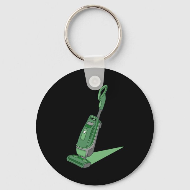 Vacuum Cleaner Housekeeper Houseservation Städning Nyckelring (Framsida)