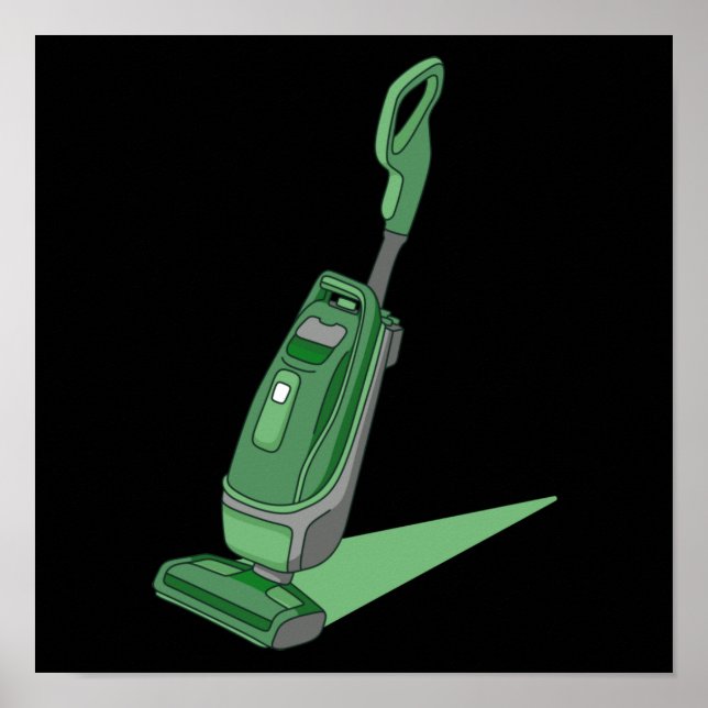Vacuum Cleaner Housekeeper Houseservation Städning Poster (Framsidan)