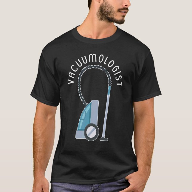 Vacuumolog Home Städning Squad Housekeeper Team T Shirt (Framsida)