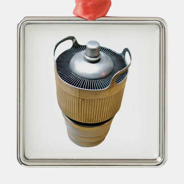 Vacuumrör med hög effekt julgransprydnad metall (Framsidan)