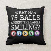 Vad 75 klumpa ihop sig behålladamer som ler Bingo