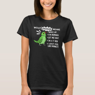Vad AAAAA Elak I Screaming Grönt Indian Ringnec T Shirt