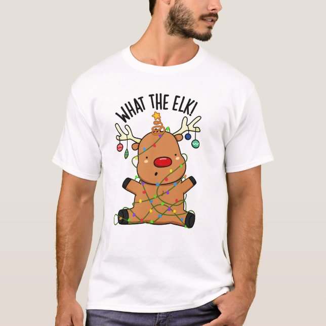 Vad älgen Rolig djur vits  T Shirt (Framsida)
