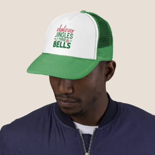 Vad än jinglar dina klockor juldesigner keps