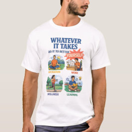Vad än krävs – Självförbättring Motivation De T Shirt