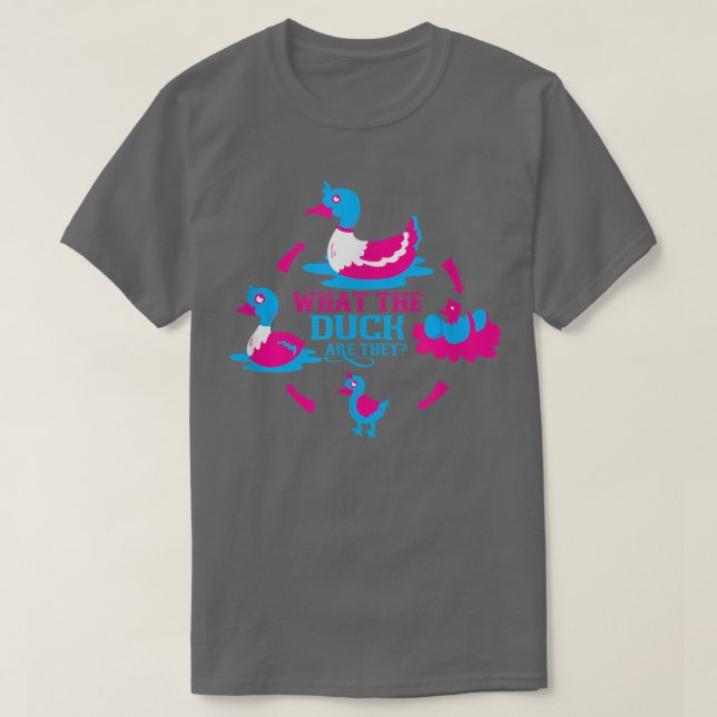 Vad Anka är de Twillingar Gender Reveal837 T Shirt (Design framsida)