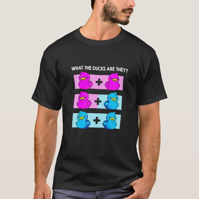Vad Anka är de Twillingar Gender Visa Party? T Shirt (Framsida)