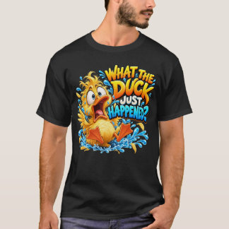 Vad Ankungen Just Hänt Rolig Tecknad Anka T Shirt