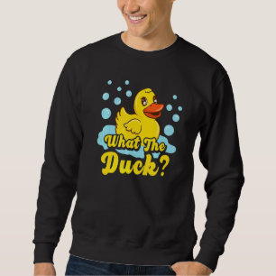 Vad är Anka Gult Rubber Ducky Quack? Lång Ärmad Tröja