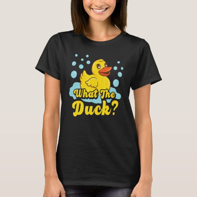 Vad är Anka Gult Rubber Ducky Quack? T Shirt (Framsida)
